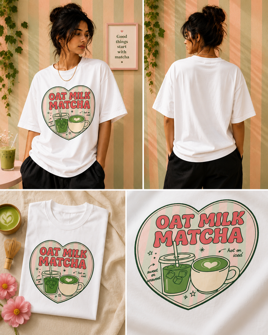 Unisex Matcha Oversized Tee
