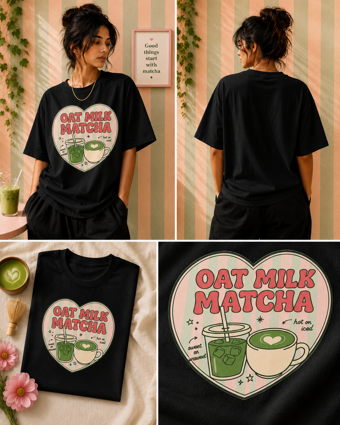 Unisex Matcha Oversized Tee
