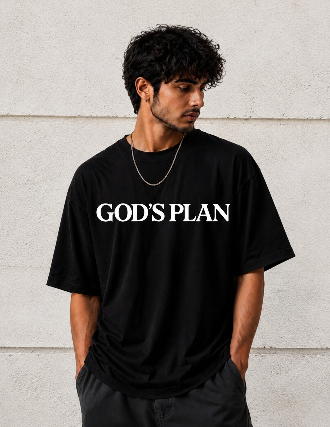 Unisex Oversized God"s Plan Tee