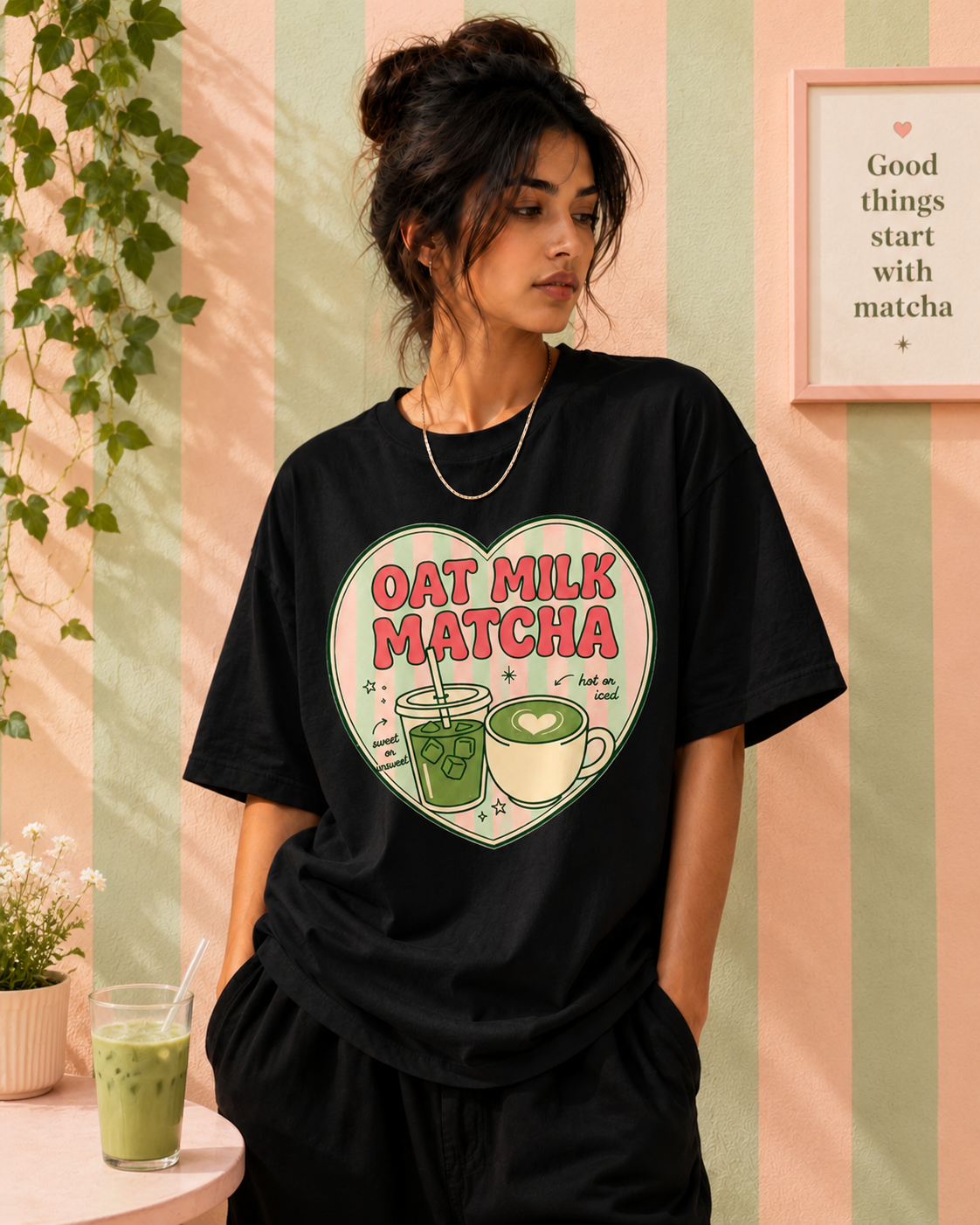 Unisex Matcha Oversized Tee