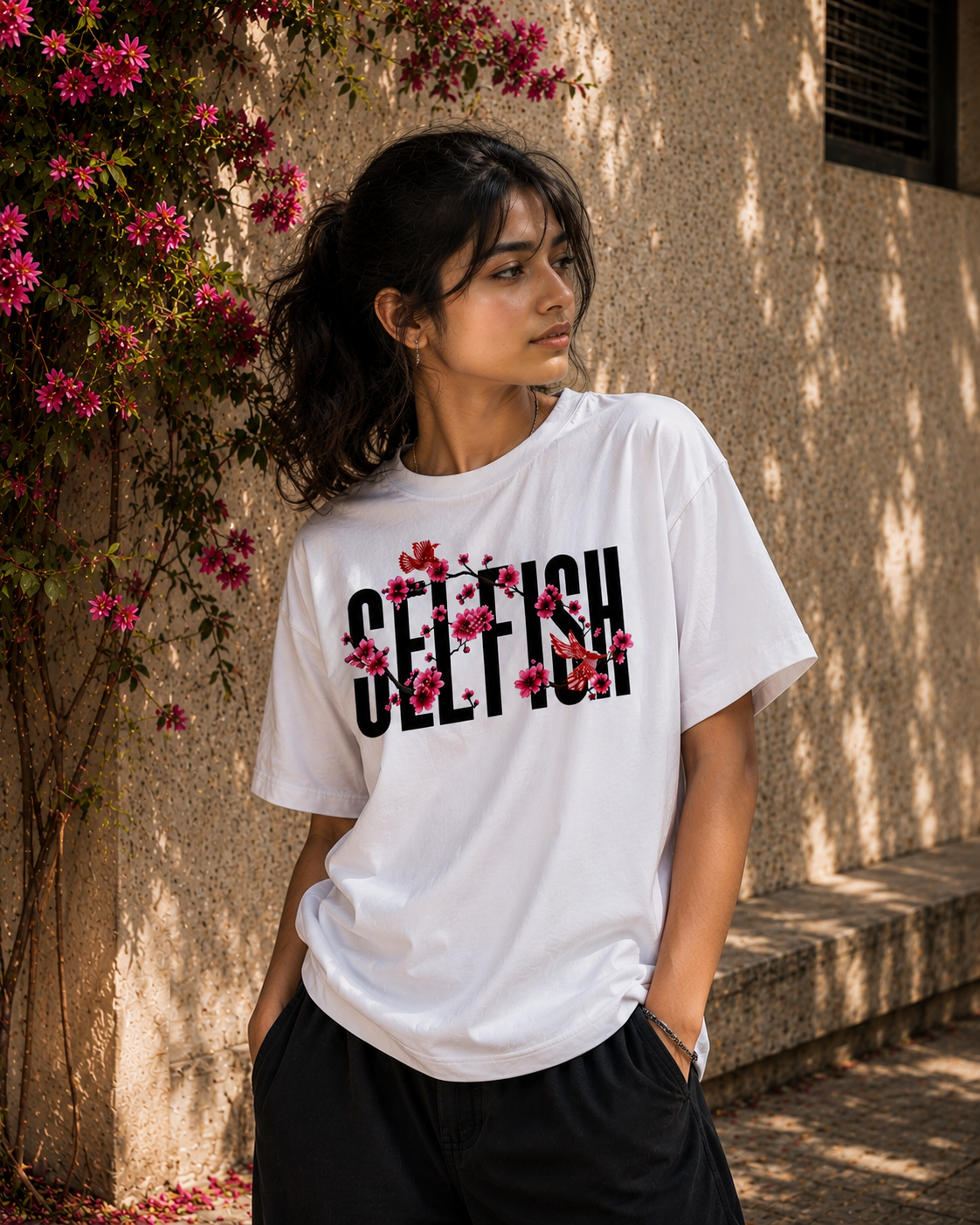 Unisex Selfish Oversized Classic T-Shirt