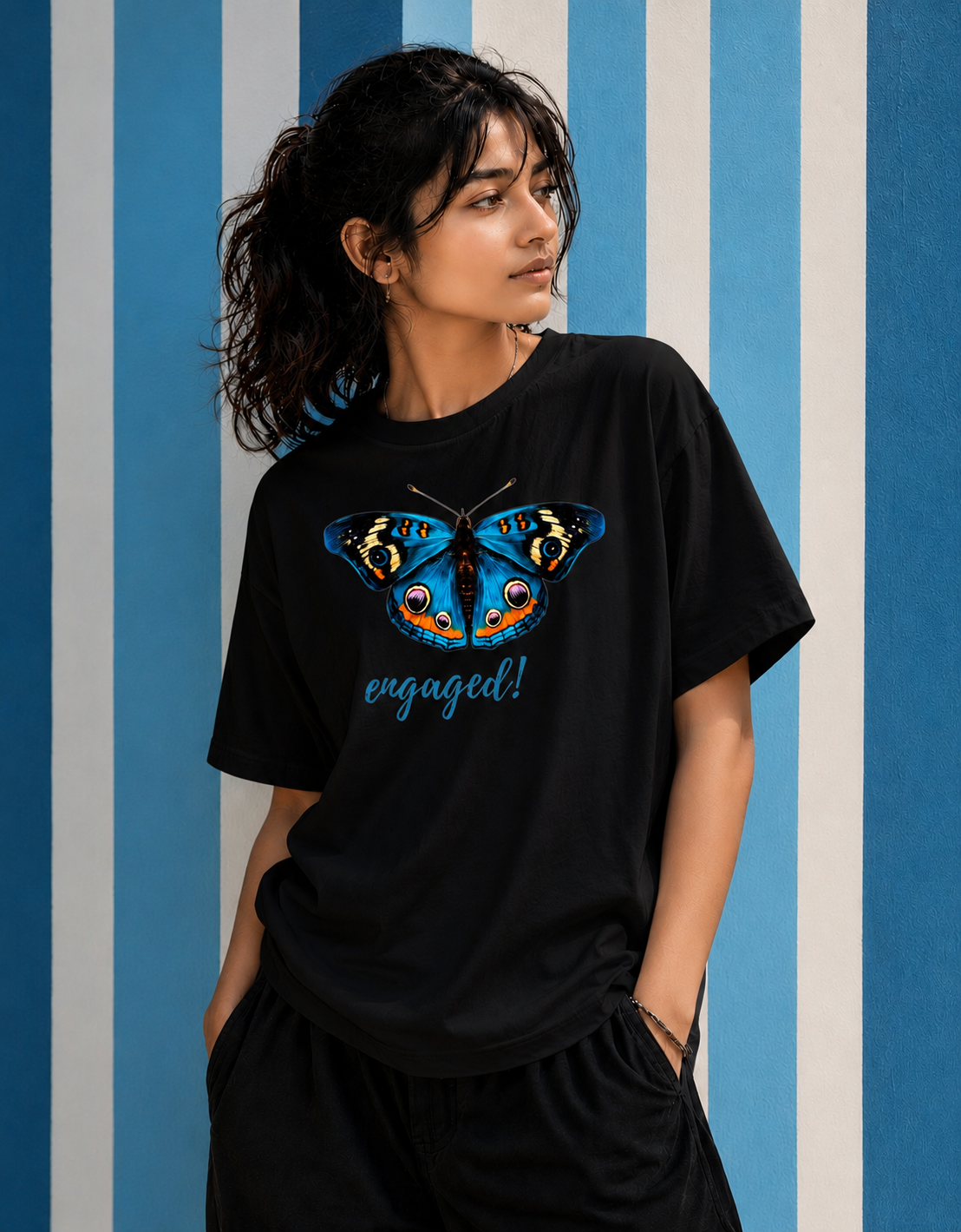 Unisex Oversized Butterfly Classic T-Shirt