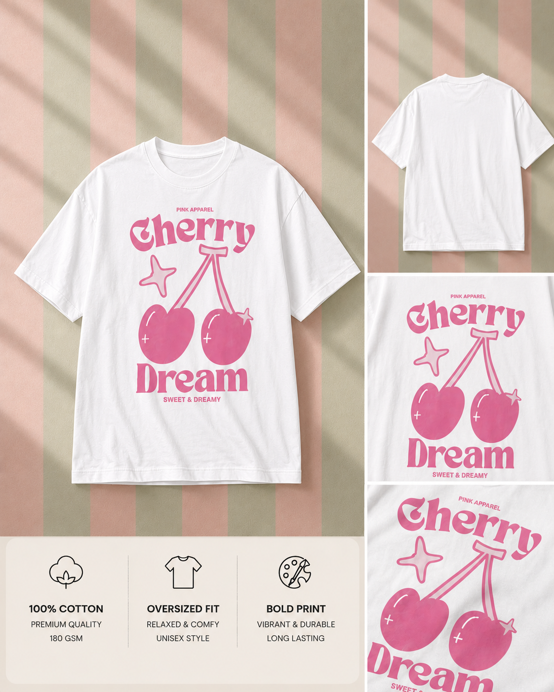 Girl Cherry Oversized Classic Tee