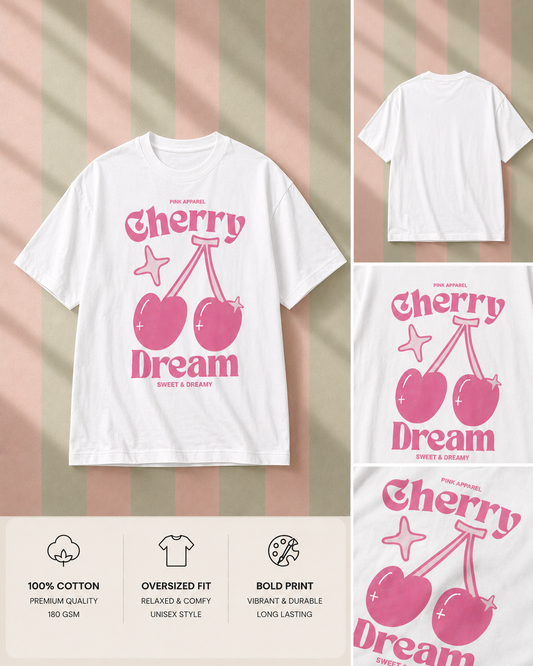 Girl Cherry Oversized Classic Tee