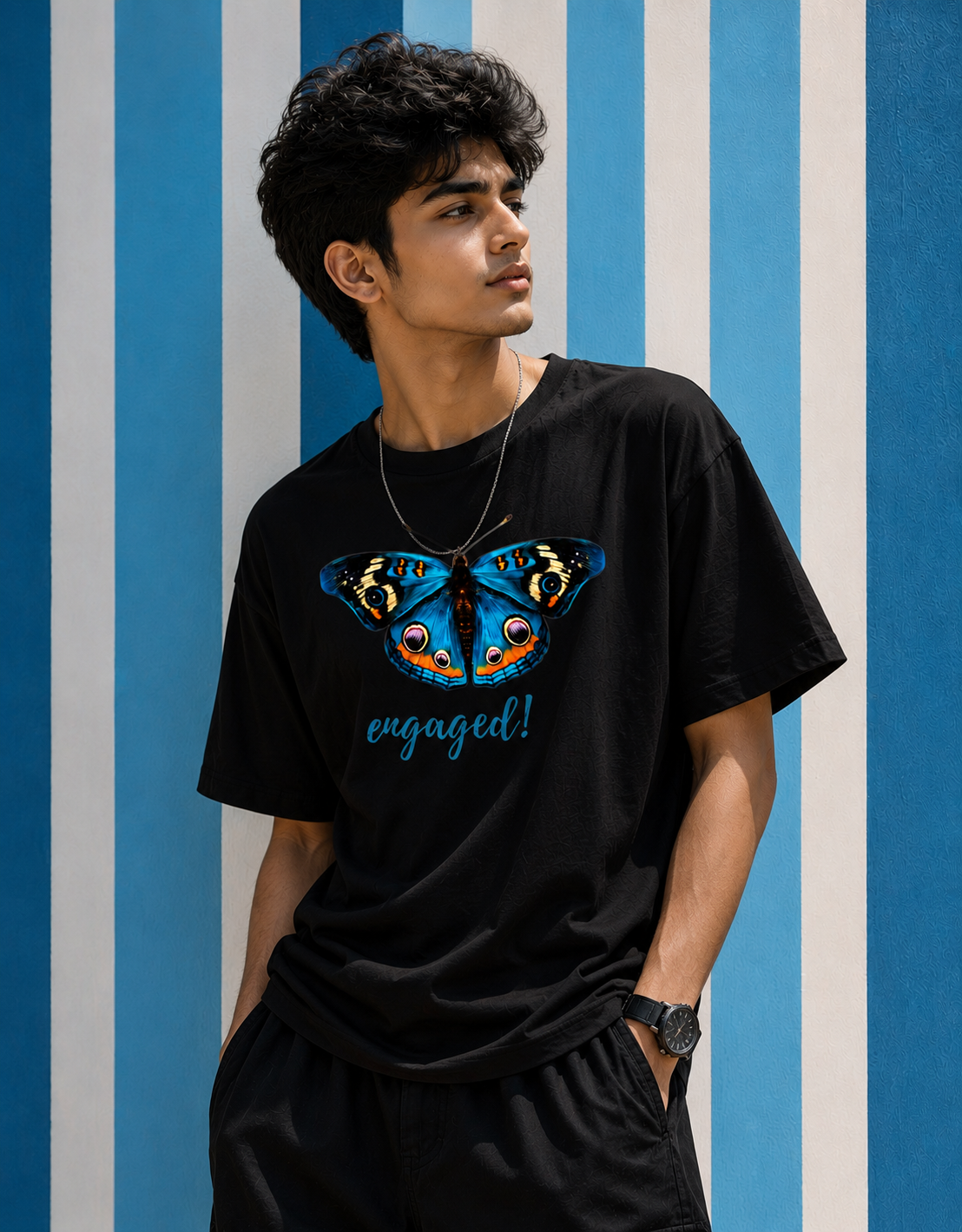 Unisex Oversized Butterfly Classic T-Shirt