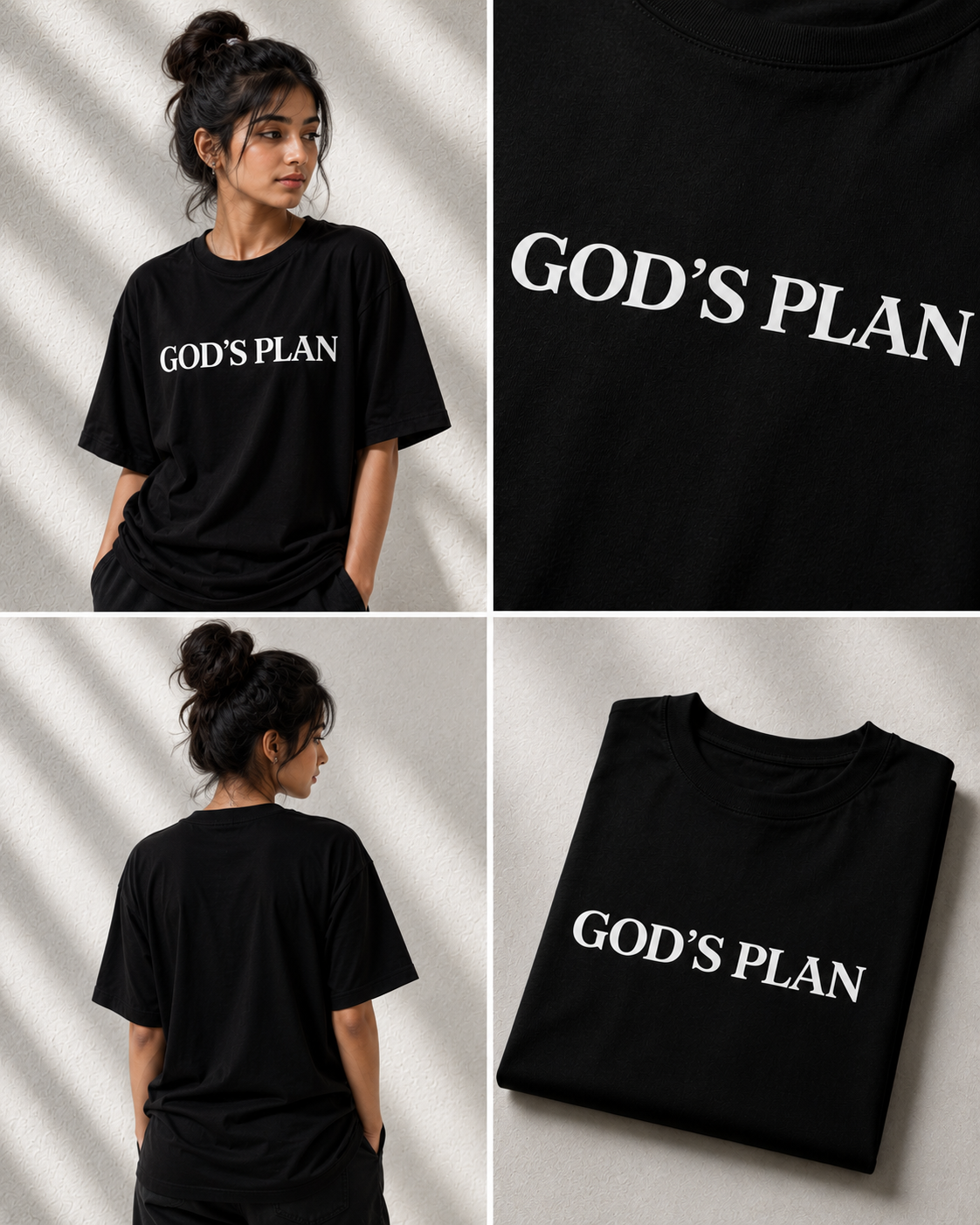 Unisex Oversized God"s Plan Tee